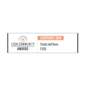 Studio dell'anno in food from Legal Community Awards 2019