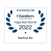 Sarfraz Ali ranked in Chambers HNW 2022